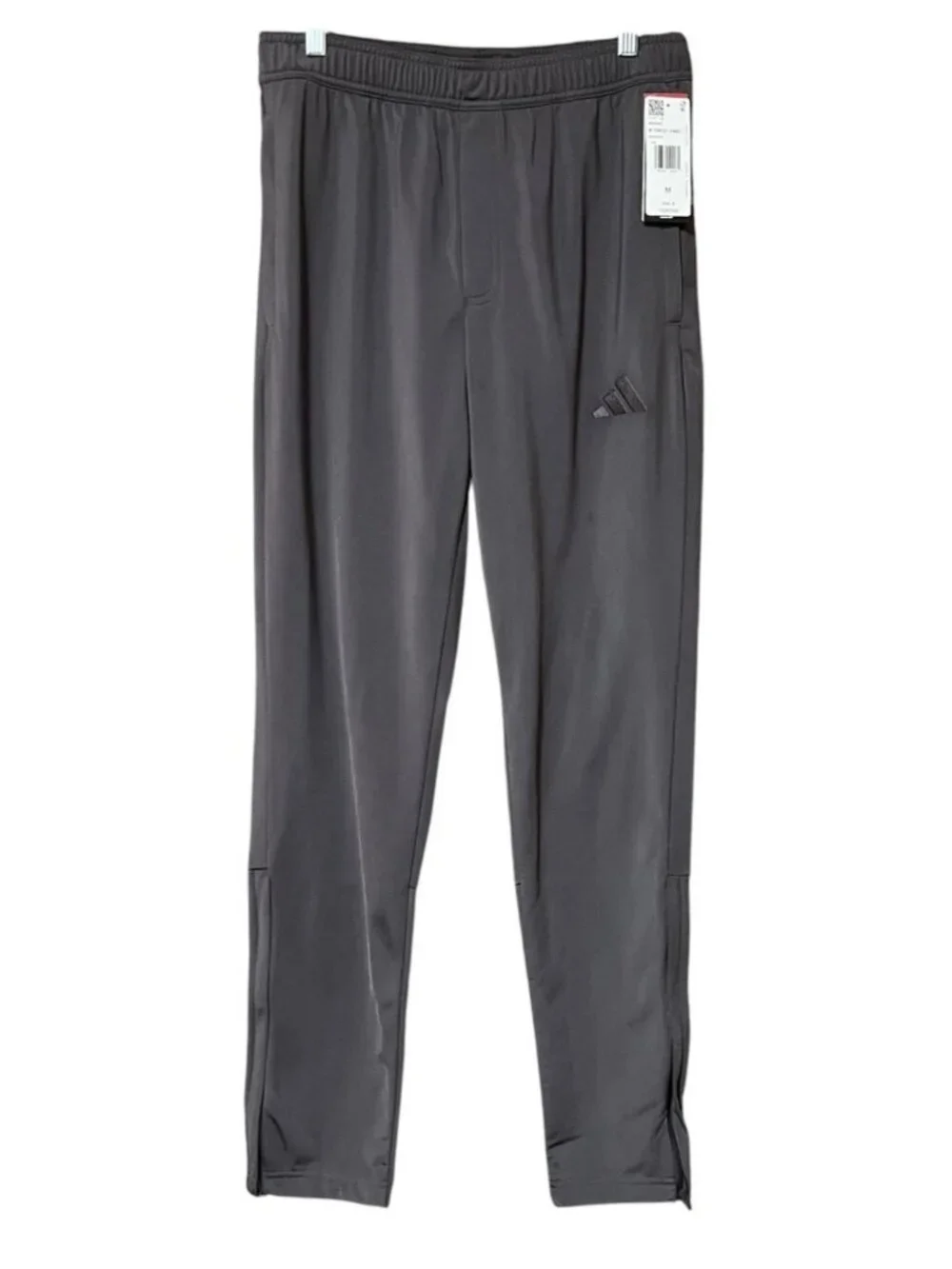 Adidas Men M Grey Strata Tricot Track Pants NWT Sporty Minimalist Streetwear